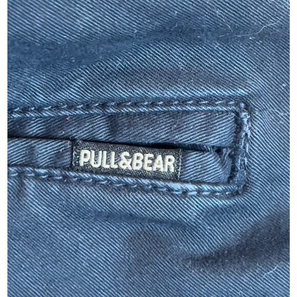 Dark Blue Chinos Pants, Casual Style, Straight Leg, Cotton Blend, Men‎ - Picture 4 of 5